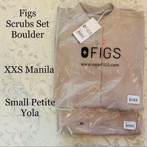 Figs Scrubs Boulder Set XXS Manila & SP Kade